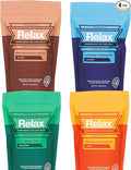 Relax Spa & Bath, Epsom & Dead Sea Salts, Aromatherapy Bath Salts for Hot Tub, Bath, or Spa, Infused with Magnesium, 4 Pack, Escape Therapy