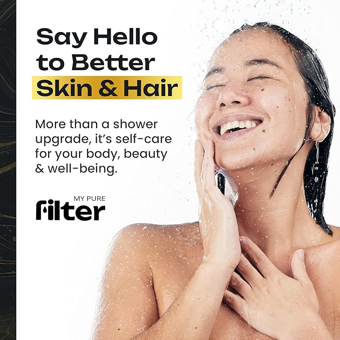 Shower With Internal Filter – Kit with 4 High-Pressure Water Softeners for Hard Water – Includes Replaceable Filters and Easy-Install Kits – Silver – My Purefilter