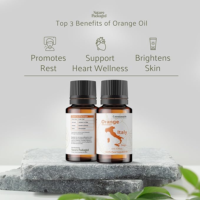 Orange Essential Oil - Direct from Citrusmade in Sicily- Pure Essential Oils for Diffusers and Aromatherapy - 100% Pure Therapeutic Grade (2LBS)