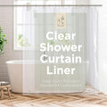 Stitch & Stone Shower Curtain Liner, Premium Lightweight Durable Waterproof 4g PEVA for Bathroom with Weighted Magnets, Standard Size 70" x 72" Clear 1 Pack