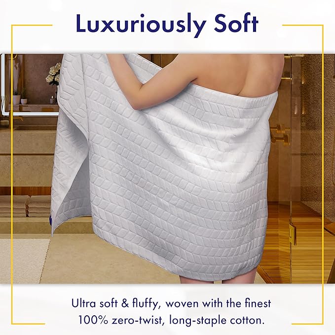 Ultra Soft & Stylish 700 GSM Luxury Hand Towel Set (6 Pieces - 30 x 16 in.) - 100% Zero-Twist, Long-Staple Cotton - Remarkably Absorbent (Eucalyptus Green)
