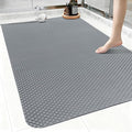 Extra Large Shower Mat: 47"x32" Non Slip Shower Mats for Inside Shower, PVC Anti Slip Shower Stall Mats No Odor, Trimmable Walk in Shower Mats for Elderly Kids