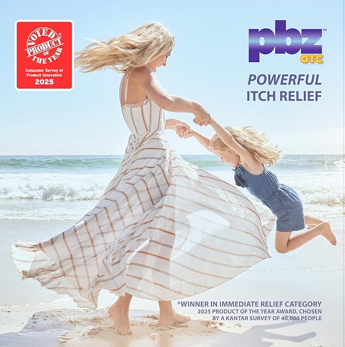 PBZ OTC Antihistamine Cream with 1% Tripelennamine, Kid Safe Itch Relief, 1 Oz, 3 Pack