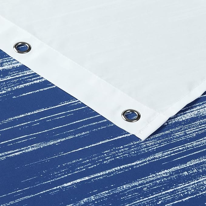 Long Stall Fabric Shower Curtain, Royal Blue Cloth Shower Curtains for Bathroom, Modern Bathroom Small Curtains, 54" W x 78" H