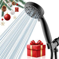 Hand Held Shower Head, High Pressure 6 Spray Mode Handheld Showerhead, Matte Black Shower Head with 59 Inch Stainless Steel Hose and Adjustable Bracket