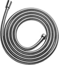 OFFO Shower Hose, 120 in Kink Free Stainless Steel Shower Hose Attachment Electroplating Handheld Shower Head Hose Flex Hoses Extension with Brass Insert & Nut for Pet Bathing Cleaning, Chrome