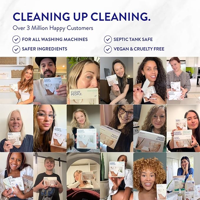 The Clean People Dishwasher Detergent Pods | Cuts Grease and Rinses Sparkling Clean | Residue-Free | Peppermint, 120 Pack