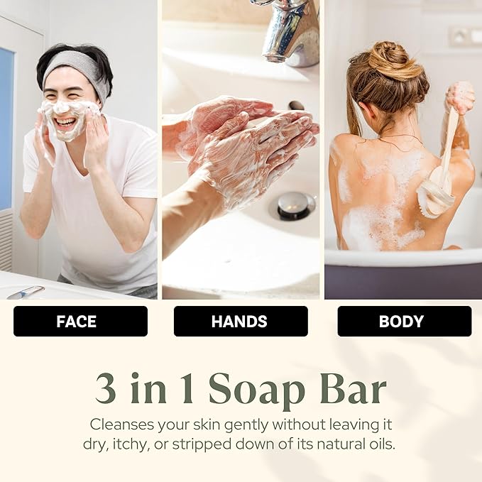 Wavertree & London Noir Scented Natural Soap (2 Bars), 7oz Moisturizing French Triple Milled Soap Bars enriched with shea butter - Pure Plant Oil Bath & Body Bars for All Skin Types