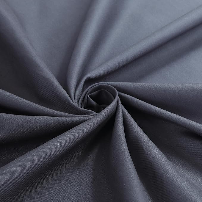 Fabric Shower Curtain, Black and Grey Ombre Shower Curtains for Bathroom, Modern Waterproof Bathroom Curtains, 72" W x 72" H