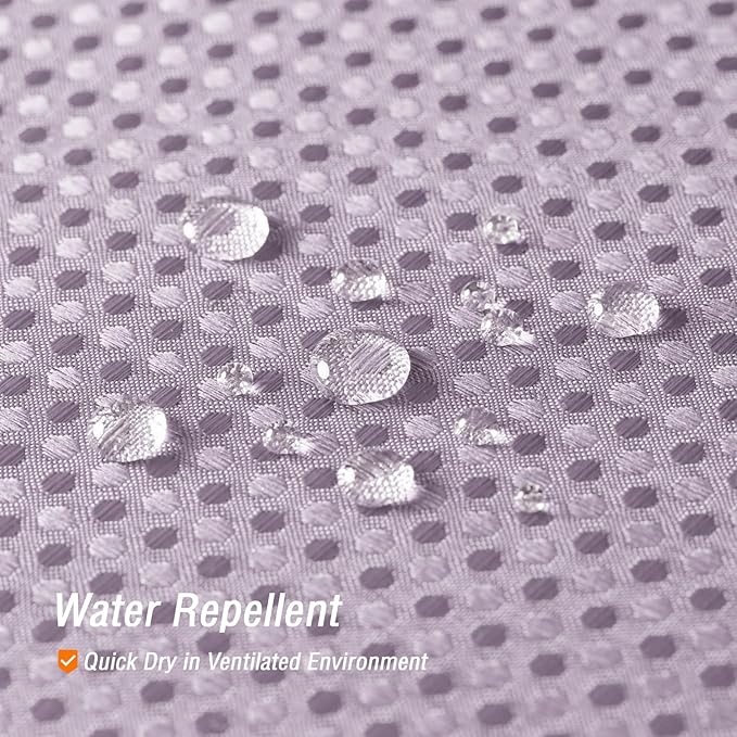 Gibelle Lavender Shower Curtain, Waffle Weave Textured Fabric Shower Curtain for Bathroom - Soft Cloth & Hotel Spa Luxury, Water Repellent, Machine Washable, 72X72, Lavender