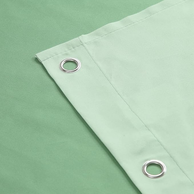 Extra Long Fabric Shower Curtain, Sage Green Ombre Modern Shower Curtains for Bathroom, 72" W x 84" H