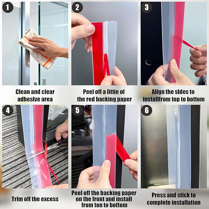 20Ft T-Shaped Door Draft Stopper, Silicone Weather Stripping Seal Tape for Doors and Windows - Clear, 2" Wide (50mm)