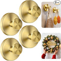 luckin smile Suction Cup Hooks for Shower, No-Drill Removable Towel Hook for Bathrooms, Shower Hooks, Suitable for Bathrooms, Kitchens, Windows, Glass, Powerful Suction Cup Hook (4, Gold)