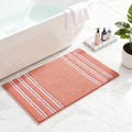 Kmson Bathroom Rugs Mat, 20"x32" Ultra Soft Washable Shaggy Chenille Bath Rugs, Non-Slip Fluffy Thick Water Absorbent Microfiber Mat for Bathtub, Sink and Shower, Pink