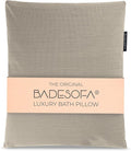BADESOFA® Luxury Bathtub Pillow L - Large Bath Pillow for Therapeutic Neck and Back Support Quick-Drying - Washable Full Body Bath Tub Cushion - Luxury Spa Cushion in Beige