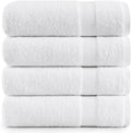 Lane Linen 100% Cotton 4 Pack Bath Sheets (35"x66") - Ring Spun, Extra Large Towel Sets - Quick Drying, Soft, Low lint & Highly Absorbent - Premium Quality Oversized Daily Use Bathroom Towels - White