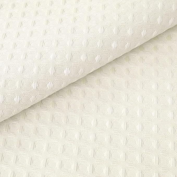 River Dream Stall Heavyweight No Hooks Required Dotted Waffle Weave Shower Curtain with Snap in Liner - 36W x 74H,Hotel Grade,Spa Like Bath Curtain,Graphite Cream