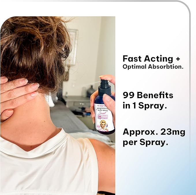 No Crap In It Magnesium Spray, Triple Action!- Your Way to Wellness | Immediate Relief with Our Unique Magnesium Glycinate, Citrate, Chloride Blend Spray (Sweet)