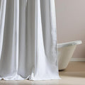 SLEEP ZONE Shower Curtain Liner, Waffle Shower Curtains for Bathroom, Heavy Duty Thick Fabric Shower Curtains - 285GSM Luxury Weighted Polyester Bath Curtain, 72" × 98" (Pure White)
