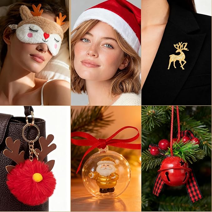 2025 Christmas Gifts for Women Mom - 16 Pcs Luxury Gift Box with Brooch and Cute Sleeping Mask, Bath and Body Spa Gift Set for Women｜Spa Set Bath Gift Idea for Female Friends