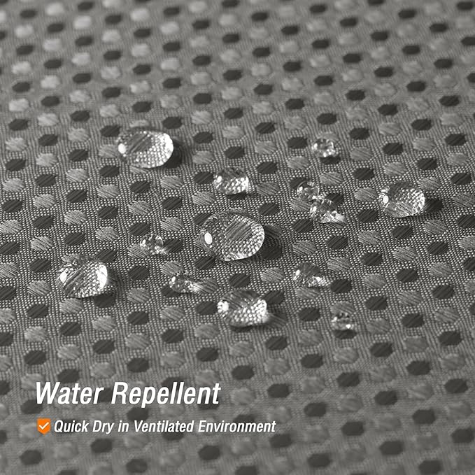 Gibelle Grey Shower Curtain, Waffle Weave Textured Fabric Shower Curtain for Bathroom - Soft Cloth & Hotel Spa Luxury, Water Repellent, Machine Washable, 72X72, Grey