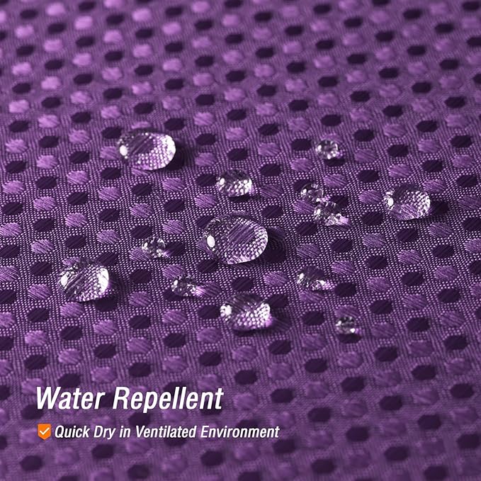 Gibelle Purple Shower Curtain, Waffle Weave Textured Fabric Shower Curtain for Bathroom - Soft Cloth & Hotel Spa Luxury, Water Repellent, Machine Washable, 72X72, Purple