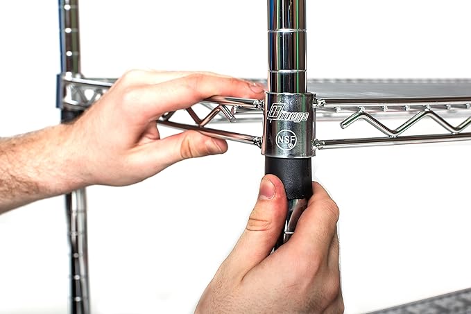 Omega 21" Deep x 30" Wide x 36" High 3 Tier Chrome Starter Shelving Unit
