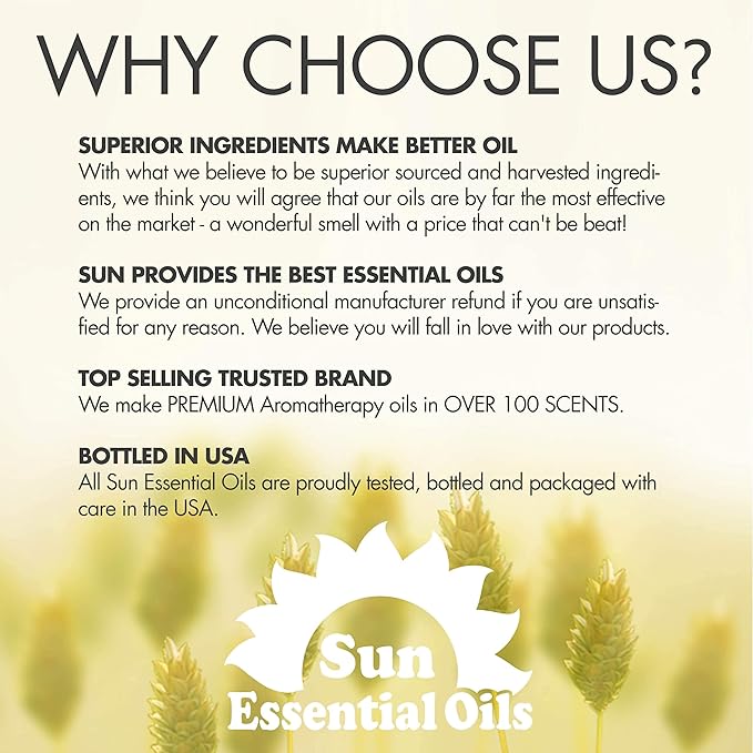 Sun Essential Oils 8oz Grapefruit Essential Oil - Aromatherapy Grapefruit Oil Bulk
