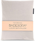 BADESOFA® Luxury Bathtub Pillow L - Large Bath Pillow for Therapeutic Neck and Back Support Quick-Drying - Full Body Bath Tub Cushion - Luxury Spa Cushion in Ivory Pearl