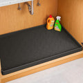 Jin&Bao Waterproof Under Sink Mat 31" x 19", Thick Silicone Mat Cabinet Protector for Kitchen and Bathroom, Shelf Liner, Home Organizer and Storage, Multipurpose Tray for Gadgets and Essentials
