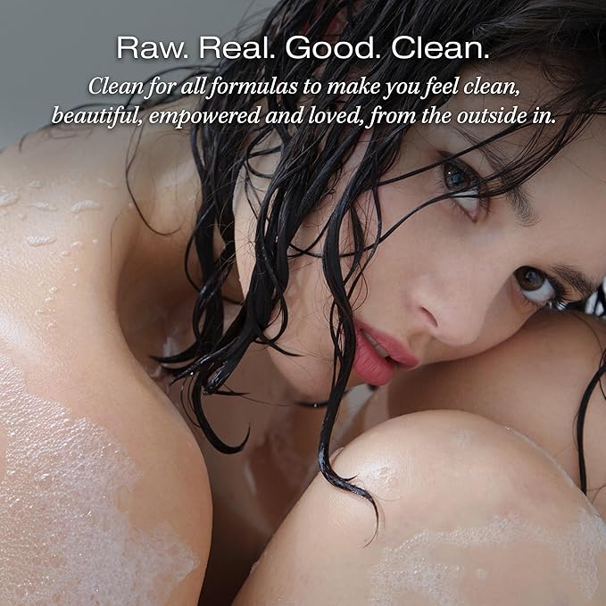 RAW SUGAR Simply Body Wash - Raw Coconut + Mango, Moisturizing & Soothing Bath & Shower Gel, Sulfate-Free, Paraben-Free & Vegan (Pack of 3)