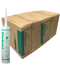 Clear BioSeal 100% Silicone Sealant Caulk Kitchen and Bath Grade, Waterproof and No Odor No Color Change 10.1 Ounce Cartridge, 50 Clear Tubes Set / 2 Boxes