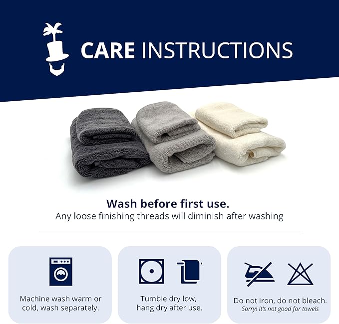 Lincoln & Palm 3 Piece Turkish Towels Set, Thick, Soft, Plush 700 GSM Spa & Hotel Quality, Silver Infused SILVERbac | Bath 58x30, Hand 30x16, Face Wash Cloth 13x13 (Navy, 3 Piece Towel Set)