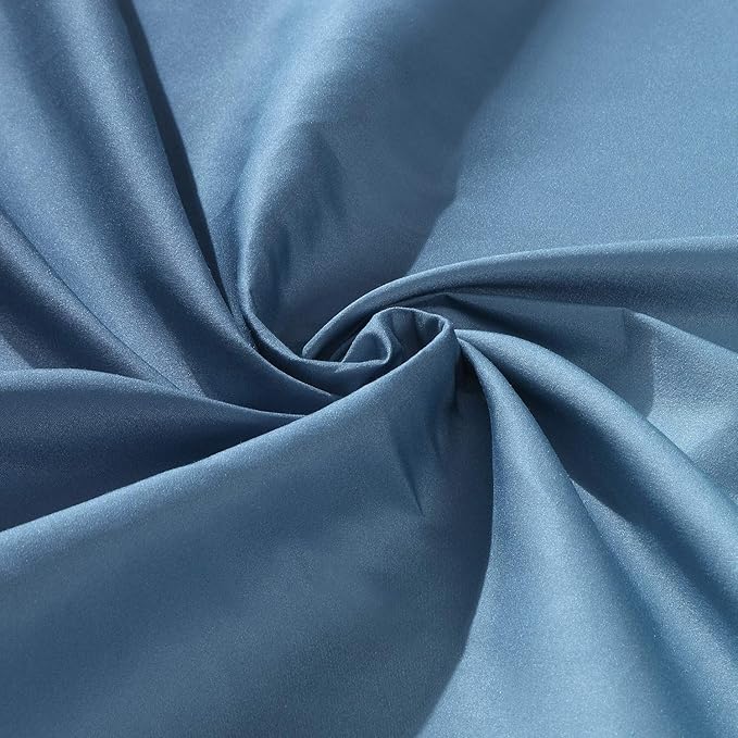 Fabric Shower Curtain, Blue Ombre Modern Shower Curtains for Bathroom, Waterproof Bathroom Curtains, 78" W x 72" H