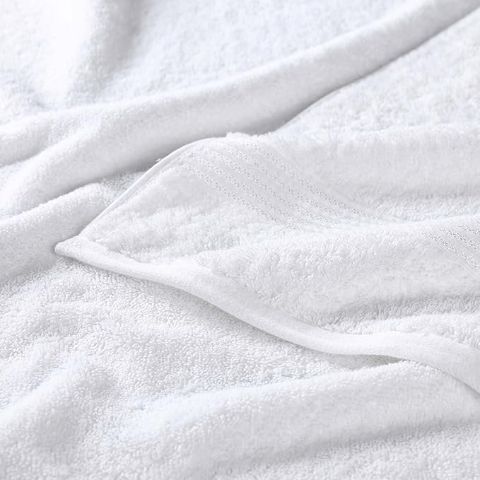Superior Egyptian Cotton 8-Piece Hand Towel Set, Towel Basics For Quick Dry, Absorbent Small Towels, Facial, Spa, Kitchen, Bathroom Essentials, Apartment, Guest Bath, Soft, Washcloth, White