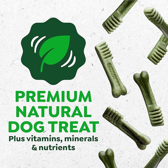 Greenies Veterinarian-Recommended Natural Dental Dog Treats Teenie Size, Original Flavor, 12 oz. Pack, 43 Count