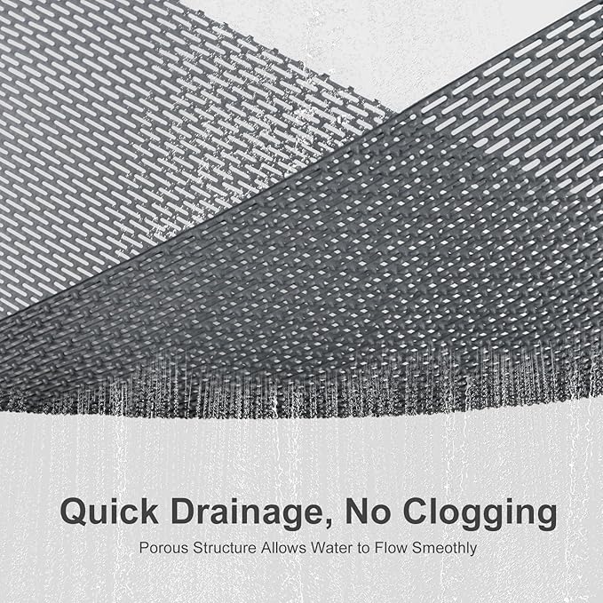 Square Shower Mat: 32"x32" Extra Large Non Slip Shower Mats for Inside Shower, Trimmable PVC Anti Slip Shower Stall Mats, Quick Dry Stand Up Shower Mat for Elderly, Kids