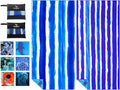 2 Pack Microfiber Lightweight Thin Beach Towel Sand Free Quick Dry Super Absorbent Large Towels for Swimming Pool Yoga Gym Travel Vacation Beach Accessories Essentials Stripes