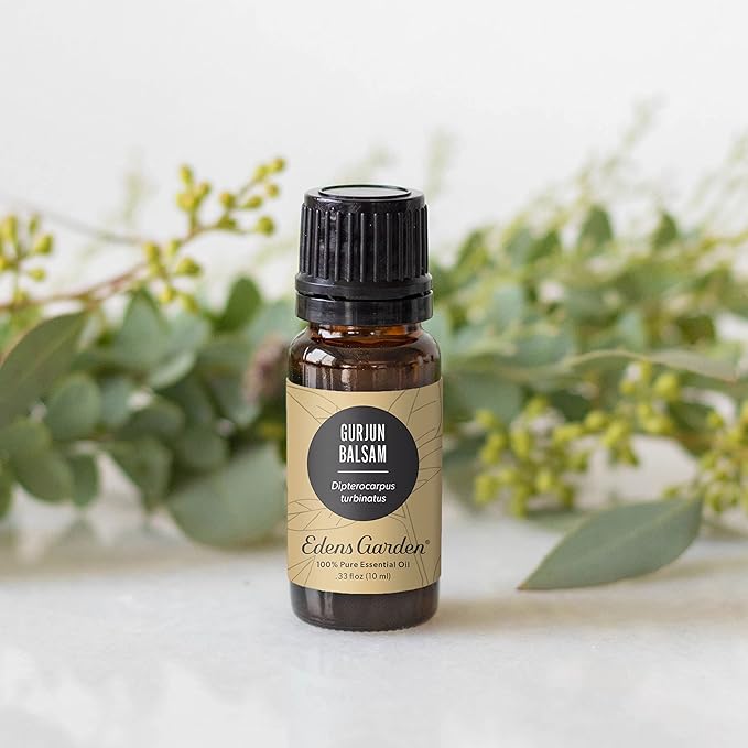Edens Garden Gurjun Balsam Essential Oil- 100% Pure Premium Grade, Undiluted, Natural, Therapeutic, Aromatherapy, The Best for Diffuser, Skin, Face, Kid Safe 10 ml (.33 fl oz)