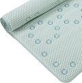 Bathtub Mat Non Slip Ivory 36” X 17” Shower Mat Soft Foam Bath Mats for Bathroom Tub, Bathtub Mat with Drain Holes, Suction Cups, Shower Mat Non Slip