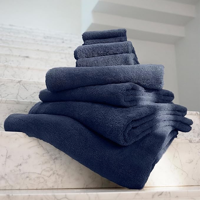 Italic Ultraplush 100% Australian Cotton Washcloths - Set of 2 Luxury Plush Face Wash Cloths, Soft and Absorbent 800 GSM for Bathroom, Spa, Gym, Face and Body (Dusk)