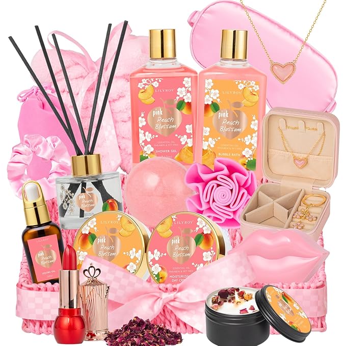 Christmas Gifts for Women Gift - 23-Piece Luxury Spa Gift Baskets for Women, Bath and Body Gift Basket for Her, Spa Kit | Perfect for Holiday, Valentine's Day, Birthday, Mothers Day Gifts for Mom