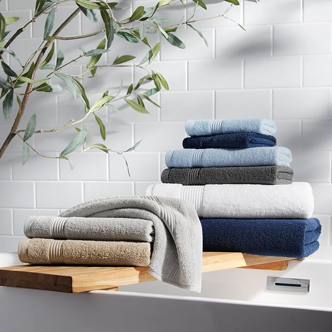 Arkwright Bath Washcloths 12 Pack - (Bulk Case of 60) Super Soft 100% Cotton, 600 GSM Quick Dry & Absorbent, Luxury Face & Body Wash Cloth Towels for Hotels, Spa, and Vacation Rental, Latte Beige