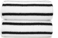 Italic Ultraplush 100% Australian Cotton Towels - Set of 2 Luxury Bath Towels, Quick Dry & Absorbent, Heavy Duty Large Bath Towels, 800GSM Resort Grade Striped (White & Blue)