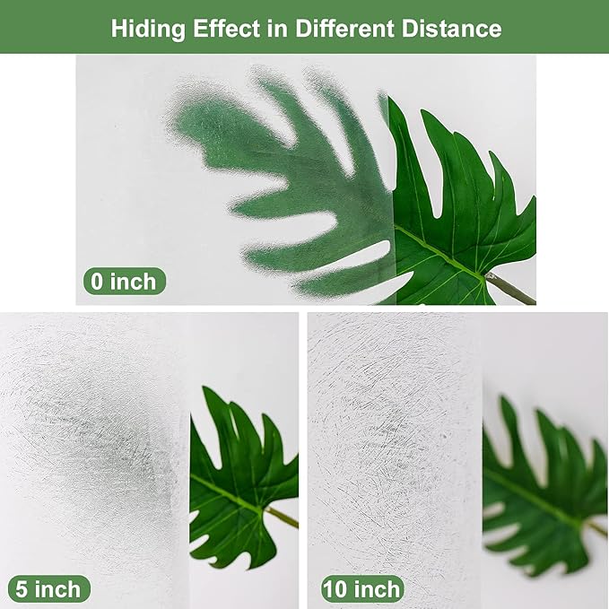 UFRIDAY Shower Curtain Liner, Eva Frosted Weighted Shower Curtain for Bathroom with 3 Big Bottom Magnets,Heavy Duty,Thick,Semi Transparent, 72 x 75 Inch