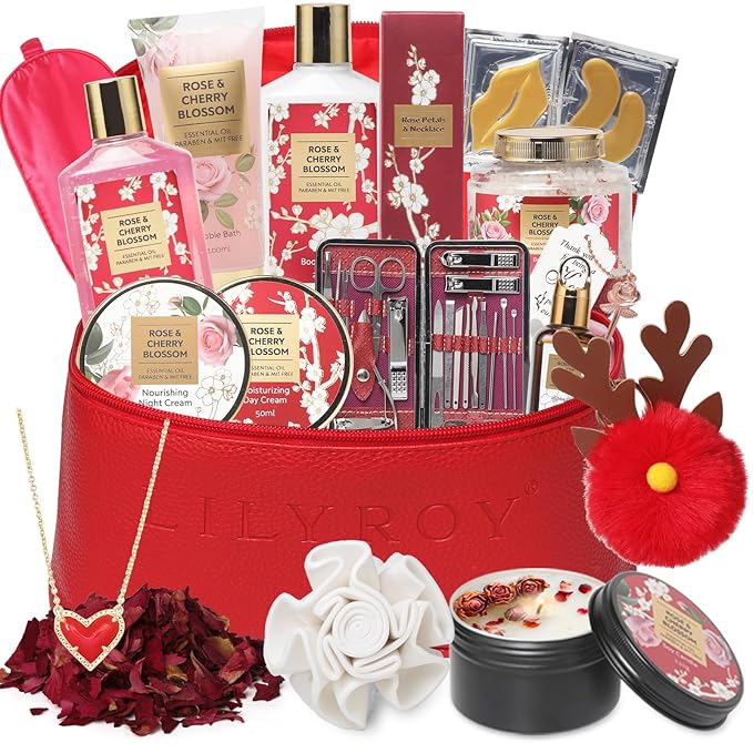 36Pcs Christmas Gifts for Women - Luxury Bath and Body Gift Set Spa Gift Set for Women Beauty Care Kit | Gift for Valentine's, Birthday, Mothers Day Gifts for Her Wife Pampering Kit Perfect for Travel