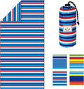 4Monster Microfiber Beach Towel Quick Dry,Super Absorbent Lightweight Travel Towel for Swimmers, Sand Free Camping Towel, Beach Towels for Pool,Swim,Water Sports,Yoga