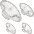 Juvale Stainless Steel Sink Drain Strainer - Mesh Kitchen Sink Strainer - Anti-Clogging Wire Mesh Screen - Pack of 4, 4.3 in, 2.8 in, 2.1 in