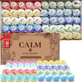 TranquilBliss Bath Bombs Set 50 PCS with 10 Rich Scents, Bath Bombs for Women, Natural Bubble Bombs with Shea Butter & Safe Oil, Ideal for Christmas, Birthday, Mother's Day Present (Brown)