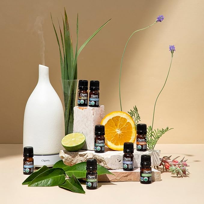 Cliganic Organic Sweet Orange Essential Oil, 10ml - 100% Pure Natural for Aromatherapy Diffuser | Non-GMO Verified (Packaging May Vary)